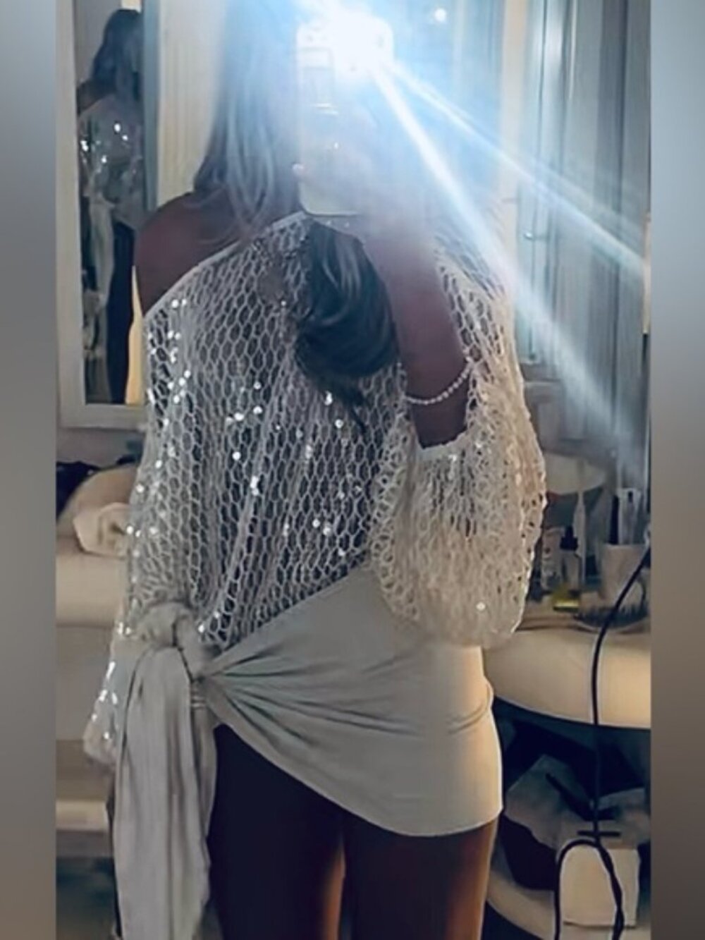 ZARA ZW COLLECTION SEQUIN TOP - Picture 3 of 15